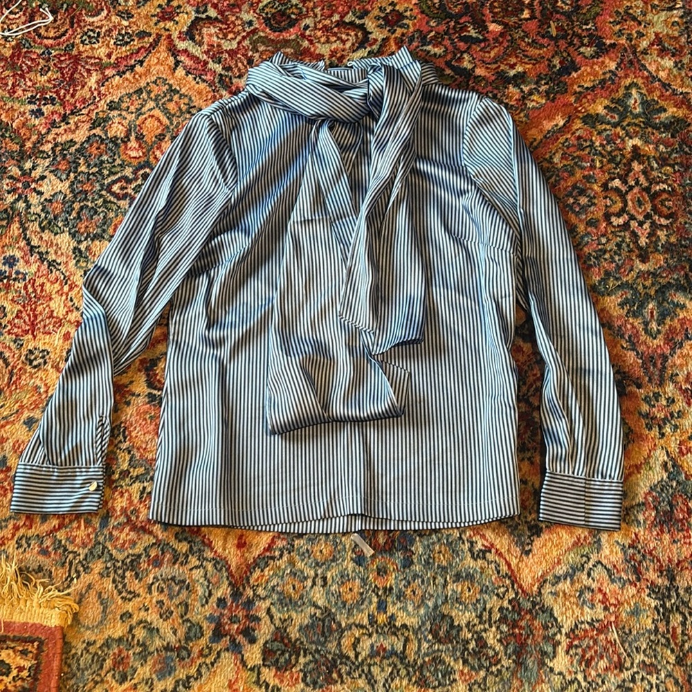 Ted baker London blouse blue and navy